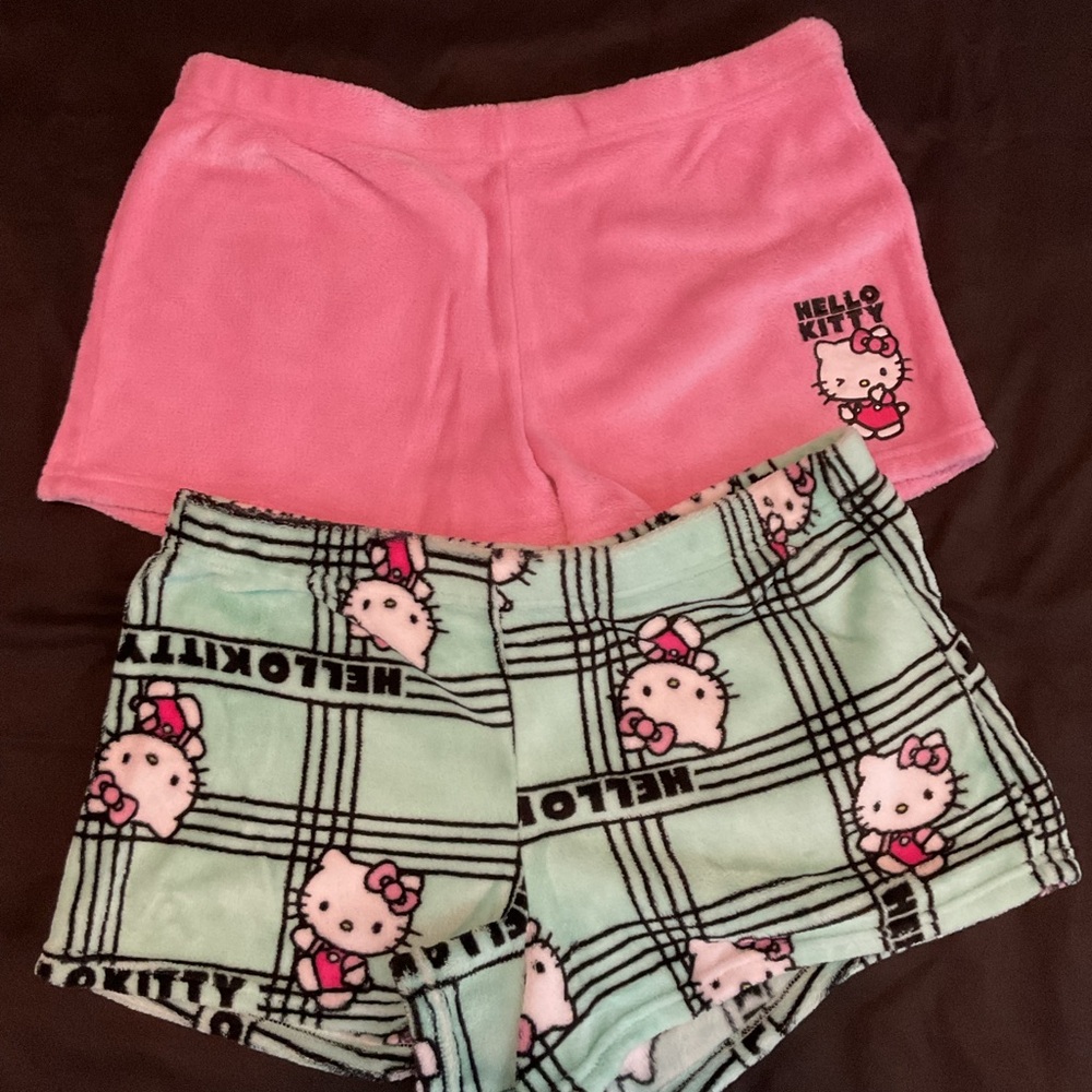 Hello Kitty Pink and Green Shorts Set